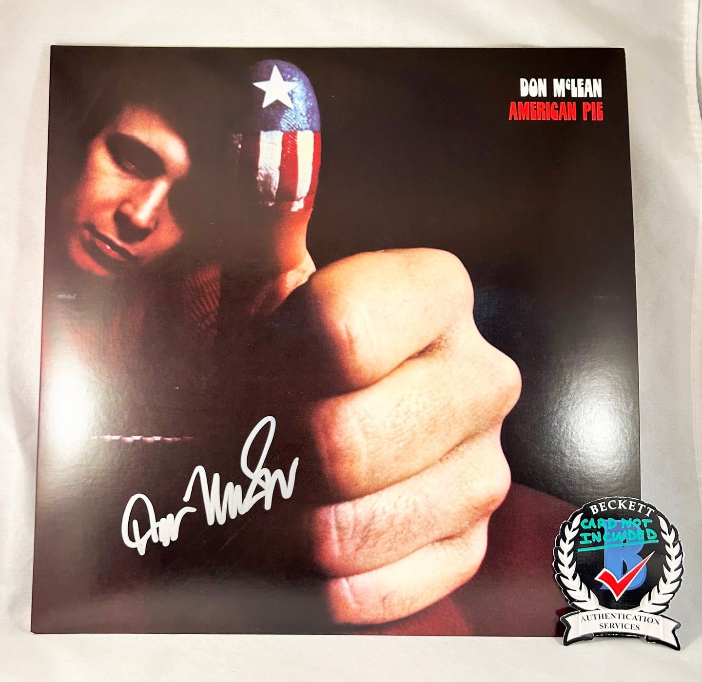 Don McLean Signed Vinyl LP Album American Pie Beckett BAS