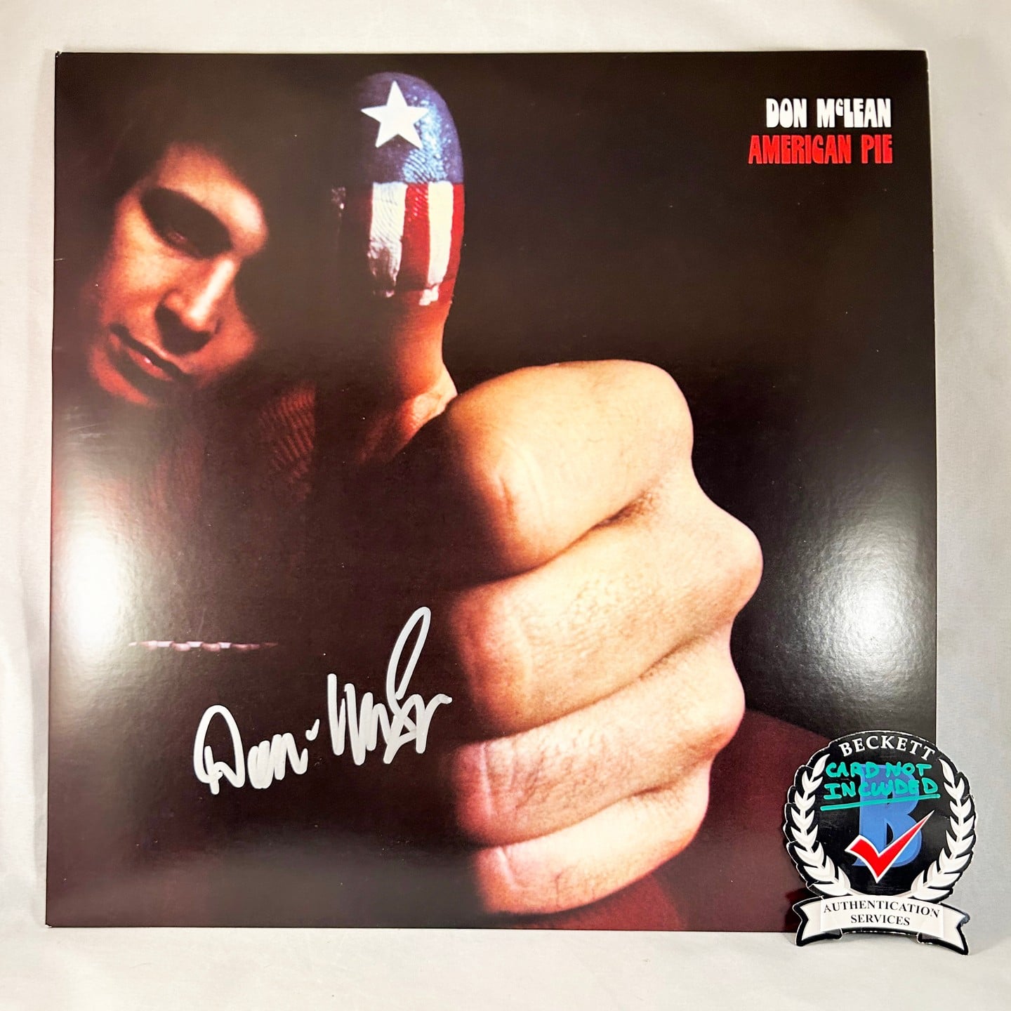 Don McLean Signed Vinyl LP Album American Pie Beckett BAS 1