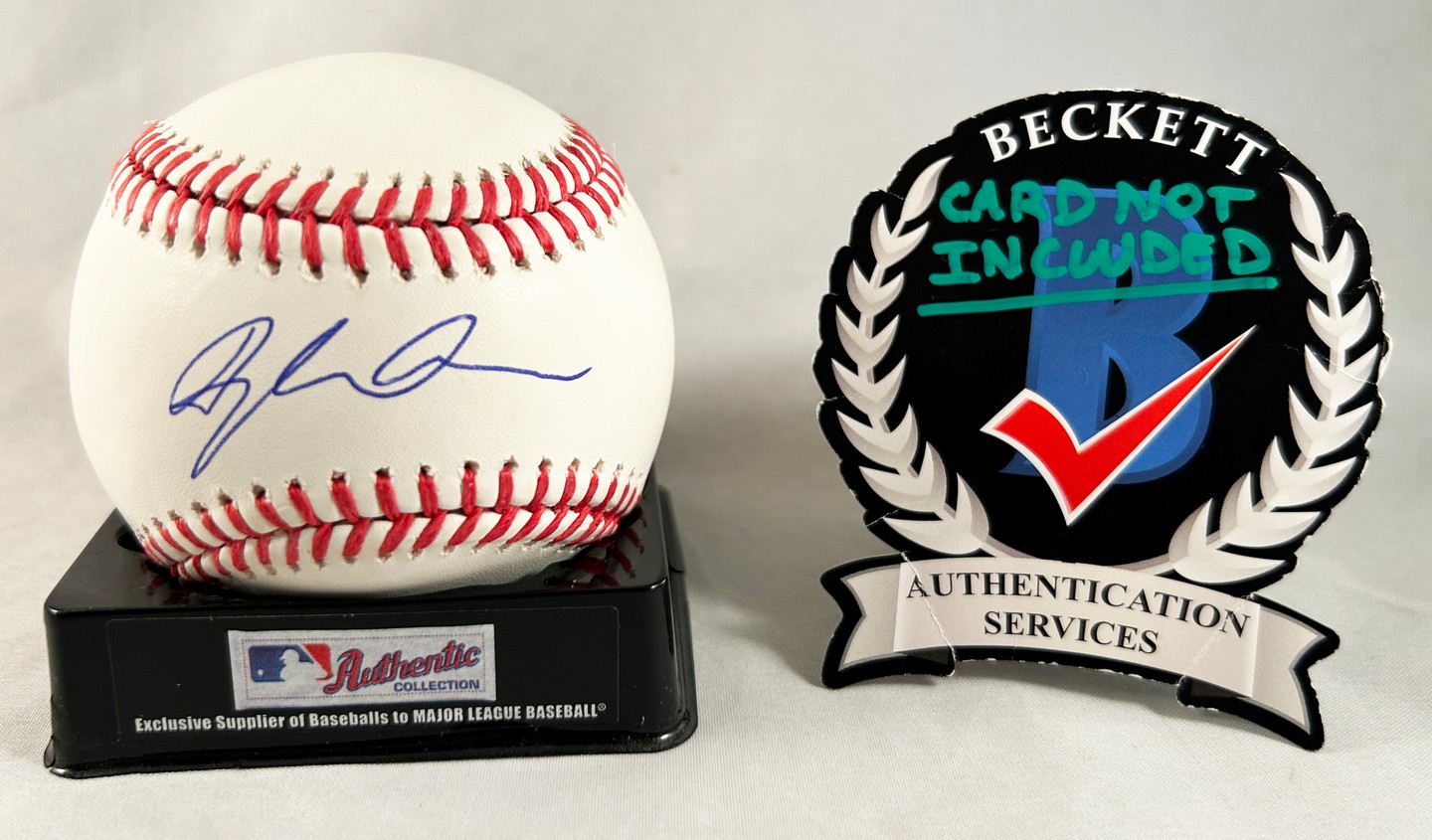 Dylan Crews Signed Authentic MLB Baseball Washington Nationals Beckett BAS