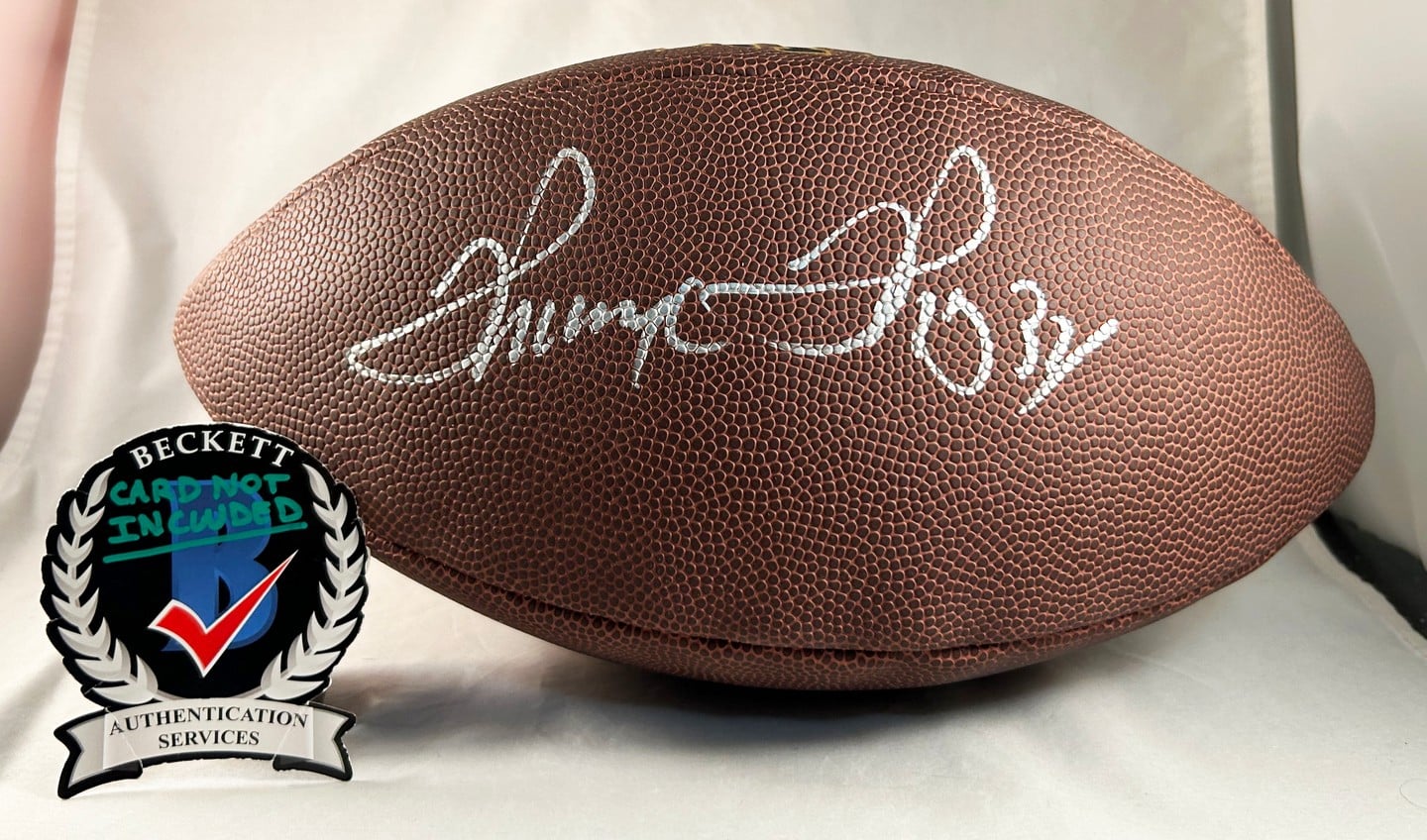 Thurman Thomas Signed Full Size NFL Composite Football Buffalo Bills Beckett BAS