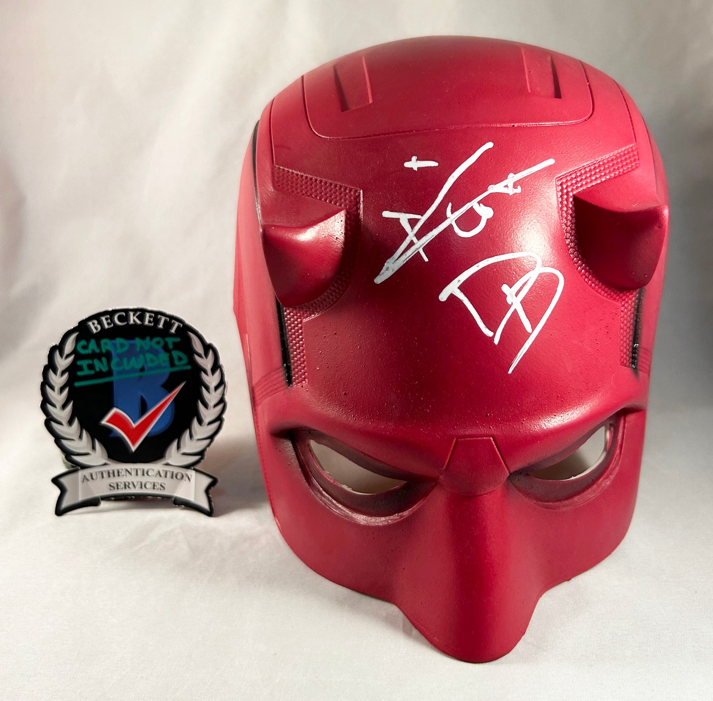 Charlie Cox Signed Mask Daredevil Masked Beckett BAS 1