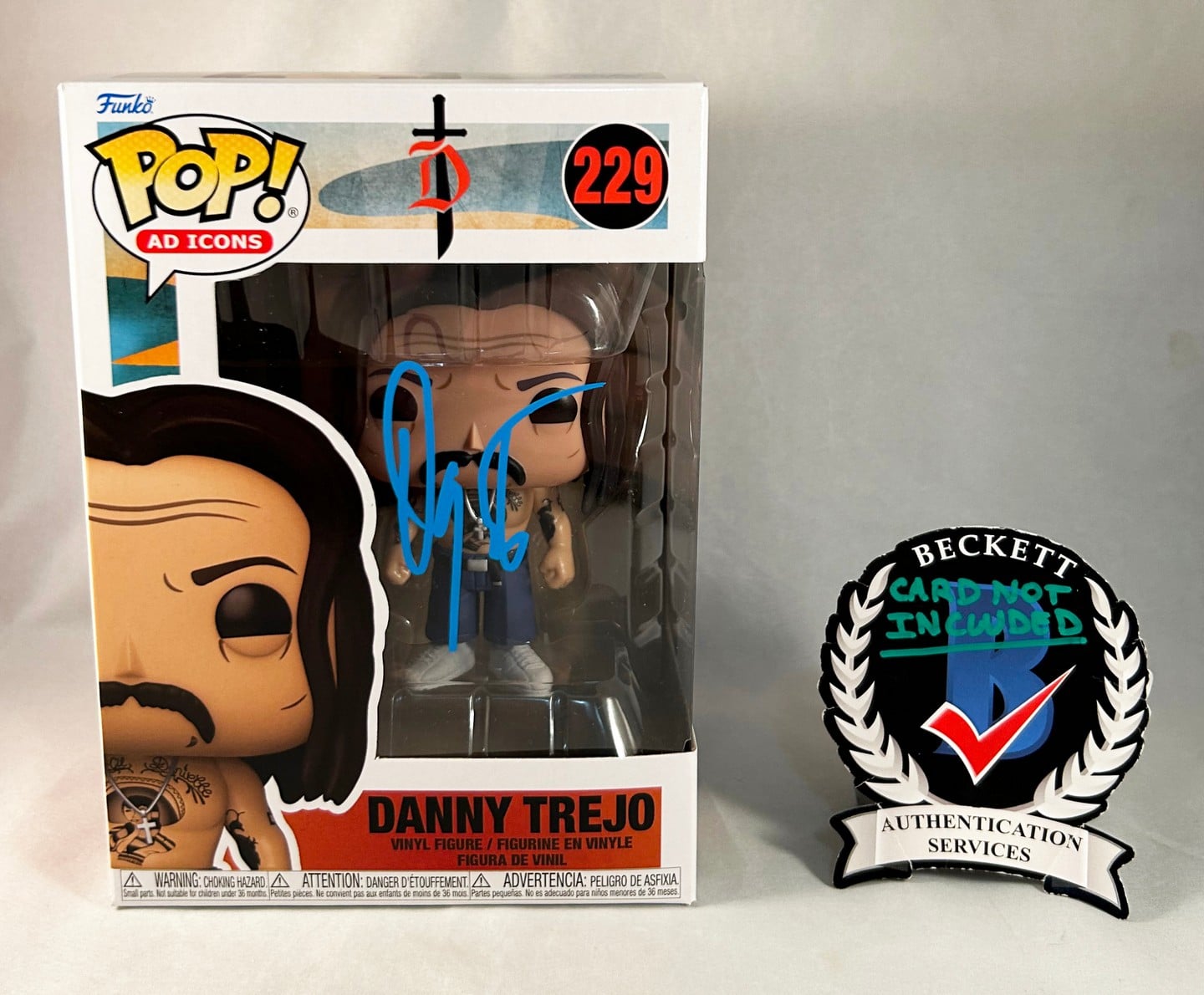 Danny Trejo Signed Funko Pop Machete Beckett BAS 3