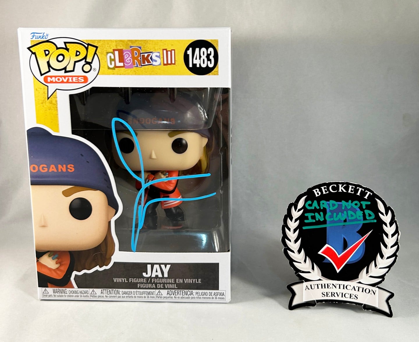 Jason Mewes Signed Funko Pop Clerks III Jay Beckett BAS 3