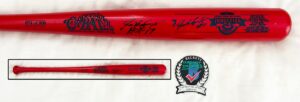Ivan Rodriguez Signed Bat Hall Of Fame Induction 74 of 500 Pudge Beckett BAS