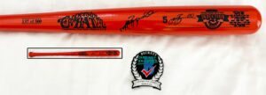 Jeff Bagwell Signed Bat Hall Of Fame Induction 5 of 500 Beckett BAS
