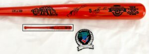 Jeff Bagwell Signed Bat Hall Of Fame Induction 5 of 500 Beckett BAS