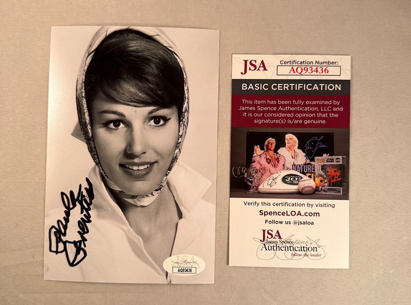 Paula Prentiss Signed 4x6 Photo JSA