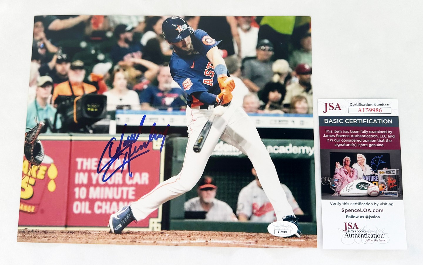 David Hensley Signed 8x10 Photo Houston Astros JSA