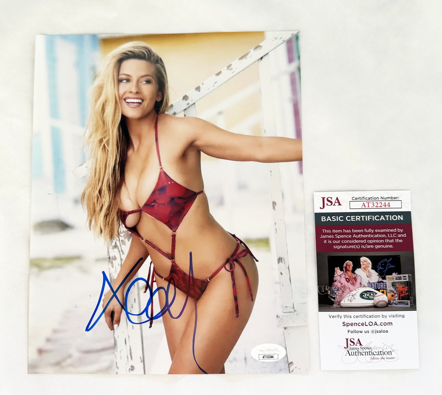 Xandra Pohl Signed 8x10 Photo SI Swim JSA 1