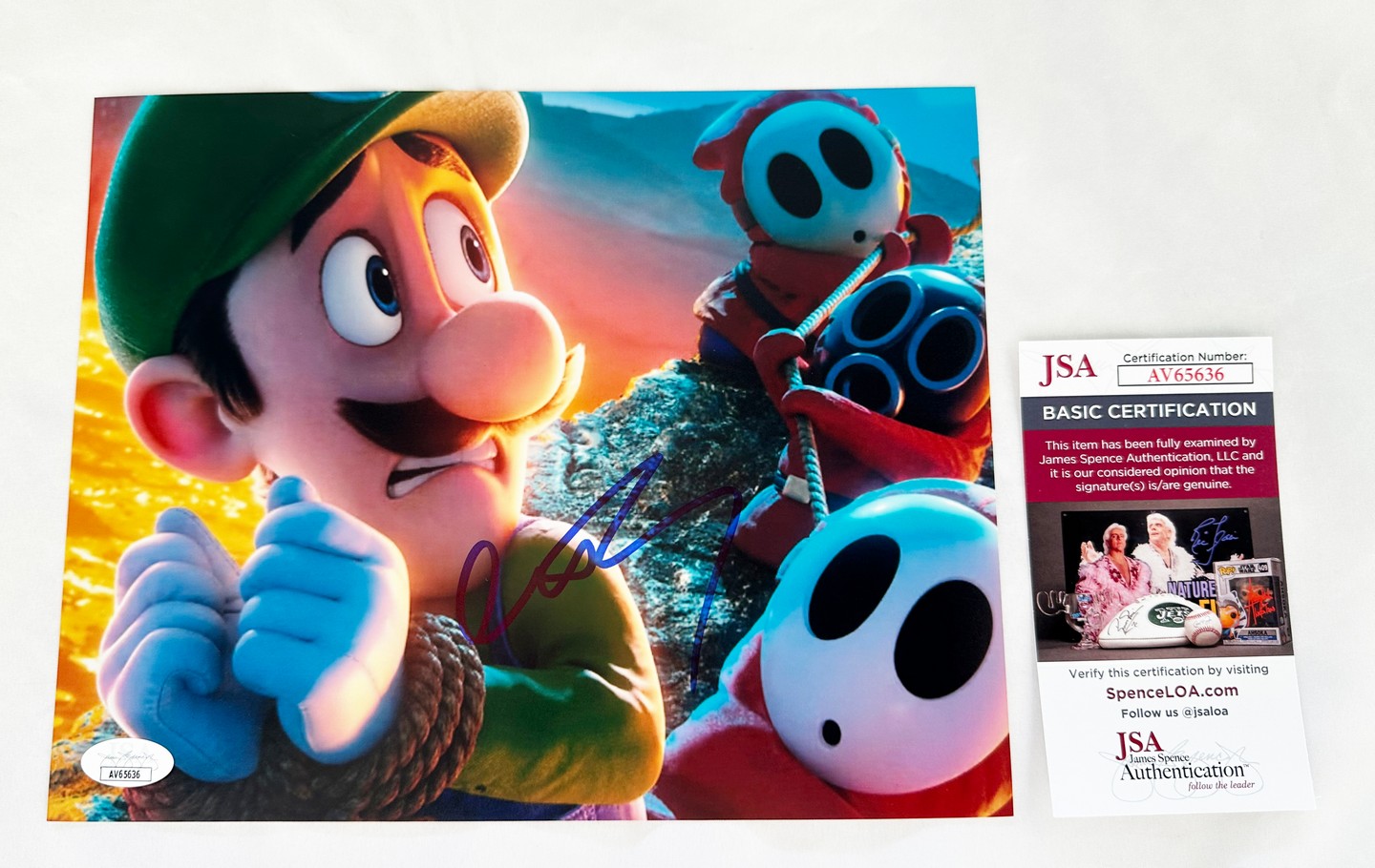 Charlie Day Signed 8x10 Photo Luigi Mario Bros JSA 8