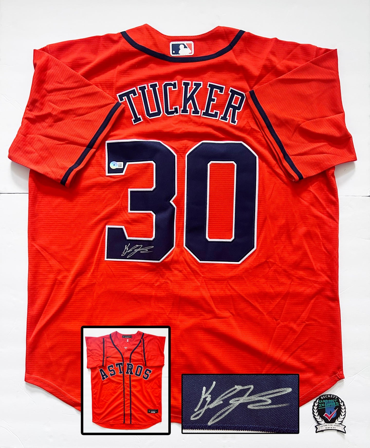 Kyle Tucker Signed Jersey Houston Astros Beckett BAS