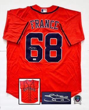 JP France Signed Jersey Houston Astros Beckett BAS