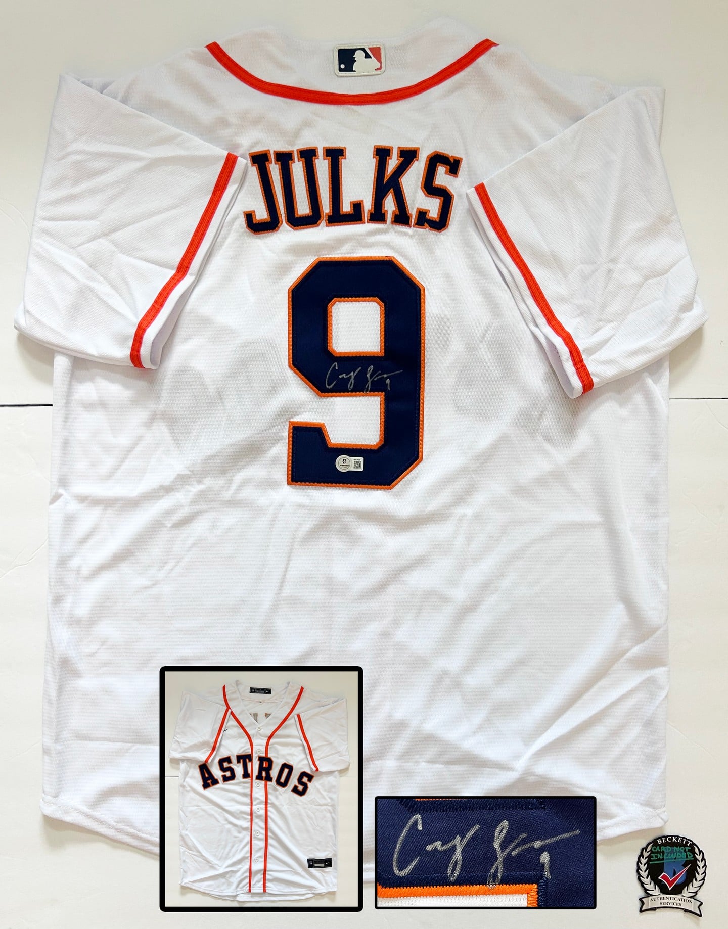 Corey Julks Signed Jersey Houston Astros Beckett BAS