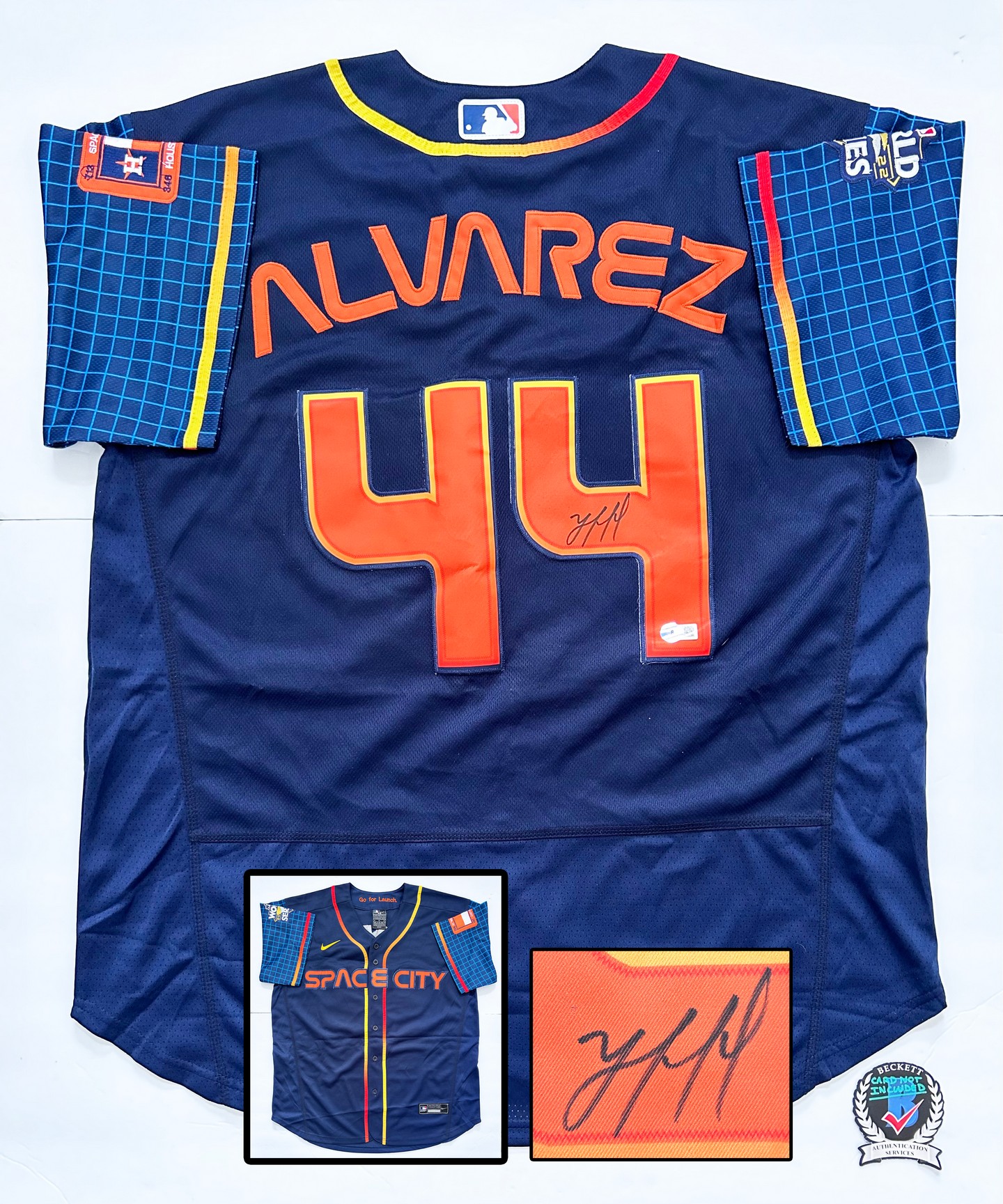 Yordan Alvarez Signed Jersey Houston Astros Beckett BAS