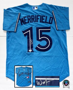 Whit Merrifield Signed Jersey Beckett Toronto Blue Jays BAS