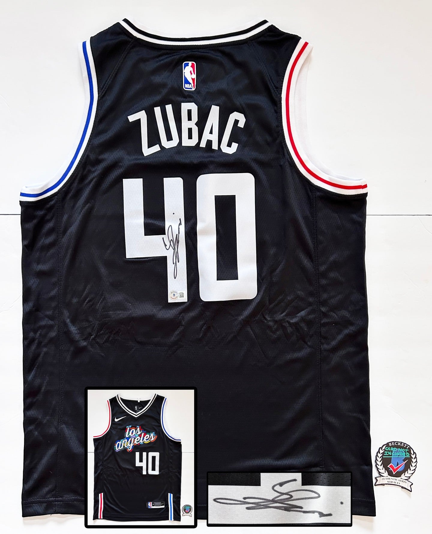 Ivica Zubac Signed Jersey Los Angeles Clippers Beckett BAS