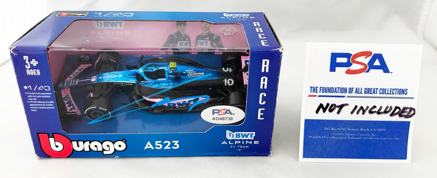 Pierre Gasly Signed Car 1:43 Alpine F1 Formula 1 JSA 2