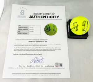 Steffi Graf Signed Tennis Ball Beckett BAS