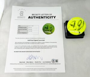 Steffi Graf Signed Tennis Ball Beckett BAS 1