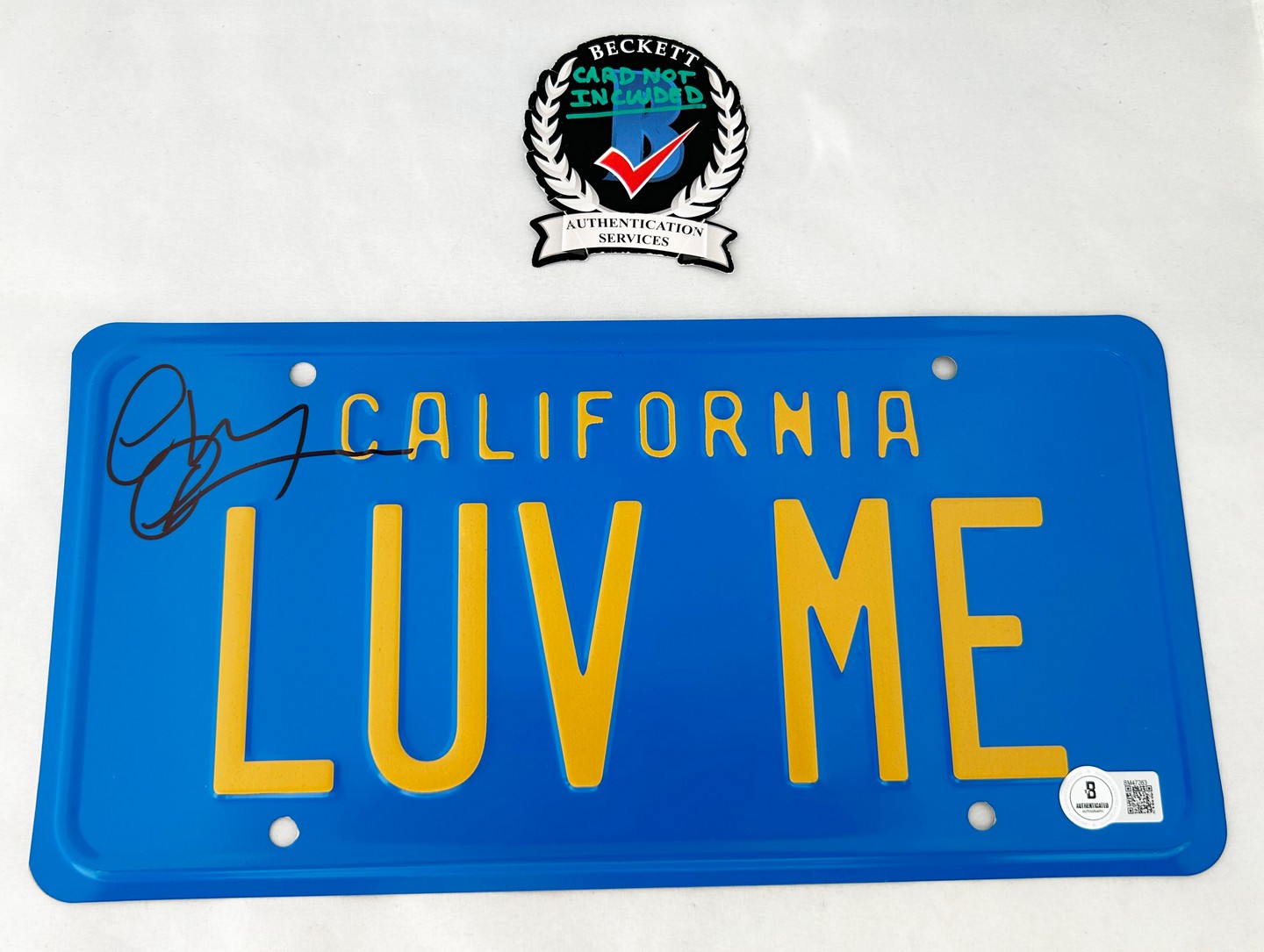 Chevy Chase Signed License Plate Caddyshack PSA/DNA 3