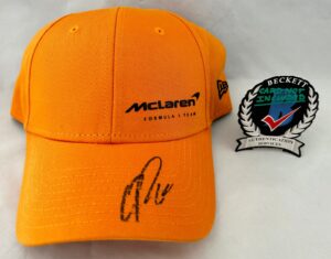 Oscar Piastri Signed Hat McLaren Formula 1 F1 Beckett BAS 1