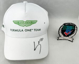 Lance Stroll Signed Hat Aston Martin Formula 1 F1 Beckett BAS