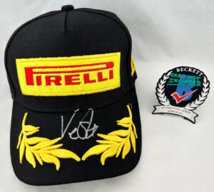 Frederik Vesti Signed Hat Mercedes Pirelli Formula 1 F1 Beckett BAS 1