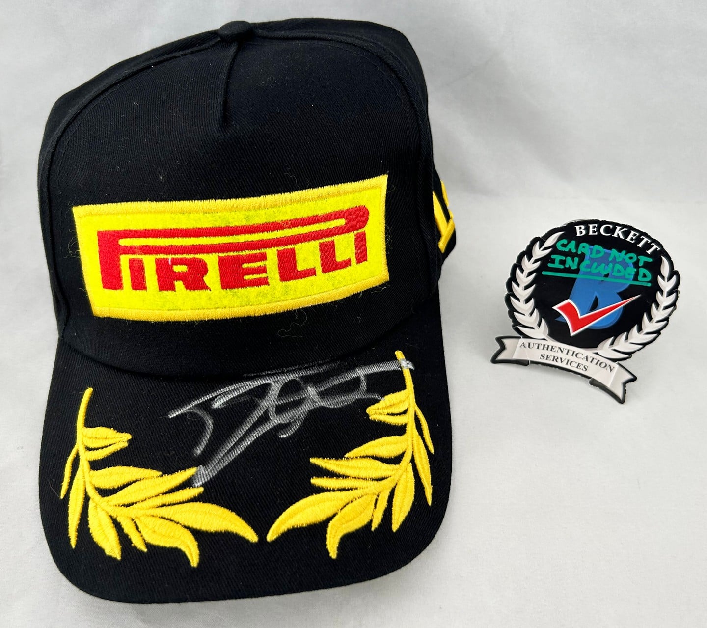 Jacques Villeneuve Signed Hat Williams Pirelli Formula 1 F1 Beckett BAS 1