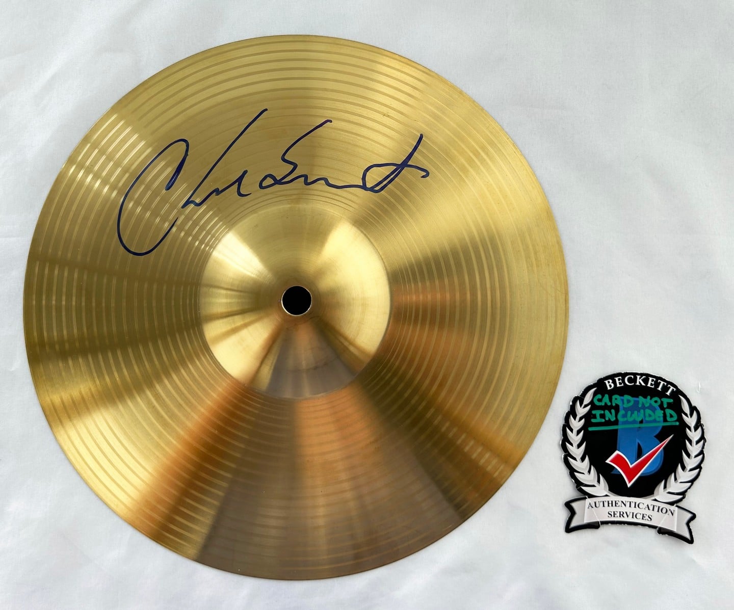 Chad Smith Signed Cymbal Red Hot Chili Peppers Beckett BAS