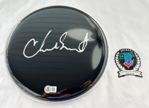 Chad Smith Signed Drumhead Red Hot Chili Peppers Beckett BAS 1