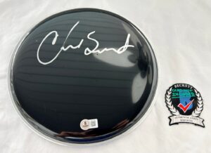 Chad Smith Signed Drumhead Red Hot Chili Peppers Beckett BAS 2