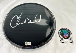 Chad Smith Signed Drumhead Red Hot Chili Peppers Beckett BAS 3