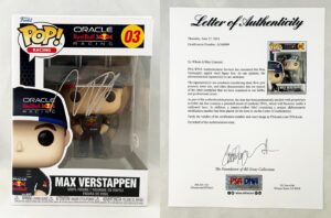 Max Verstappen Signed Funko Pop Red Bull Formula 1 F1 PSA/DNA 1