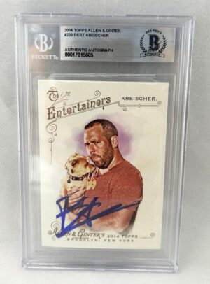 Bert Kreischer Signed Card 2014 Allen & Ginter Beckett BAS
