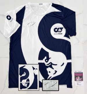 Yuki Tsunoda Signed Race Shirt Alpha Tauri Formula 1 F1 JSA 1