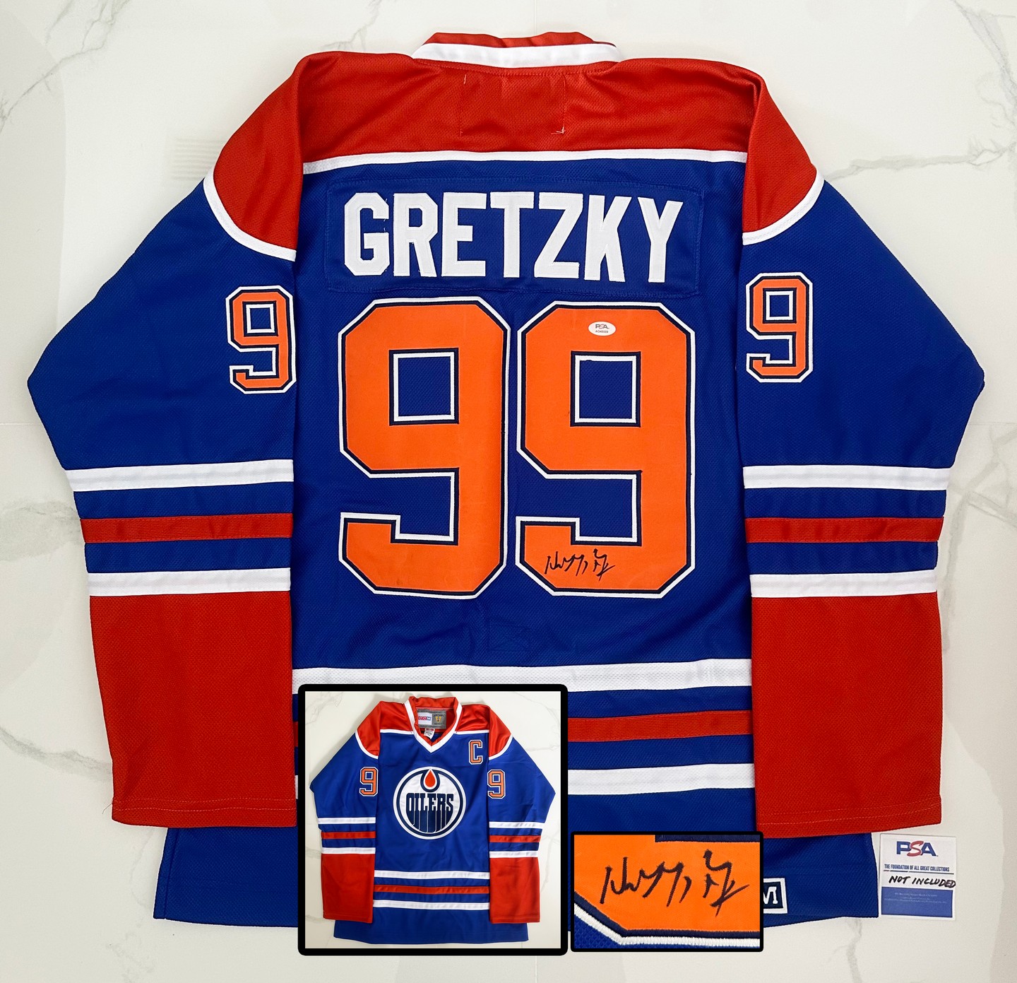 Wayne Gretzky Signed Jersey Edmonton Oilers PSA/DNA 2