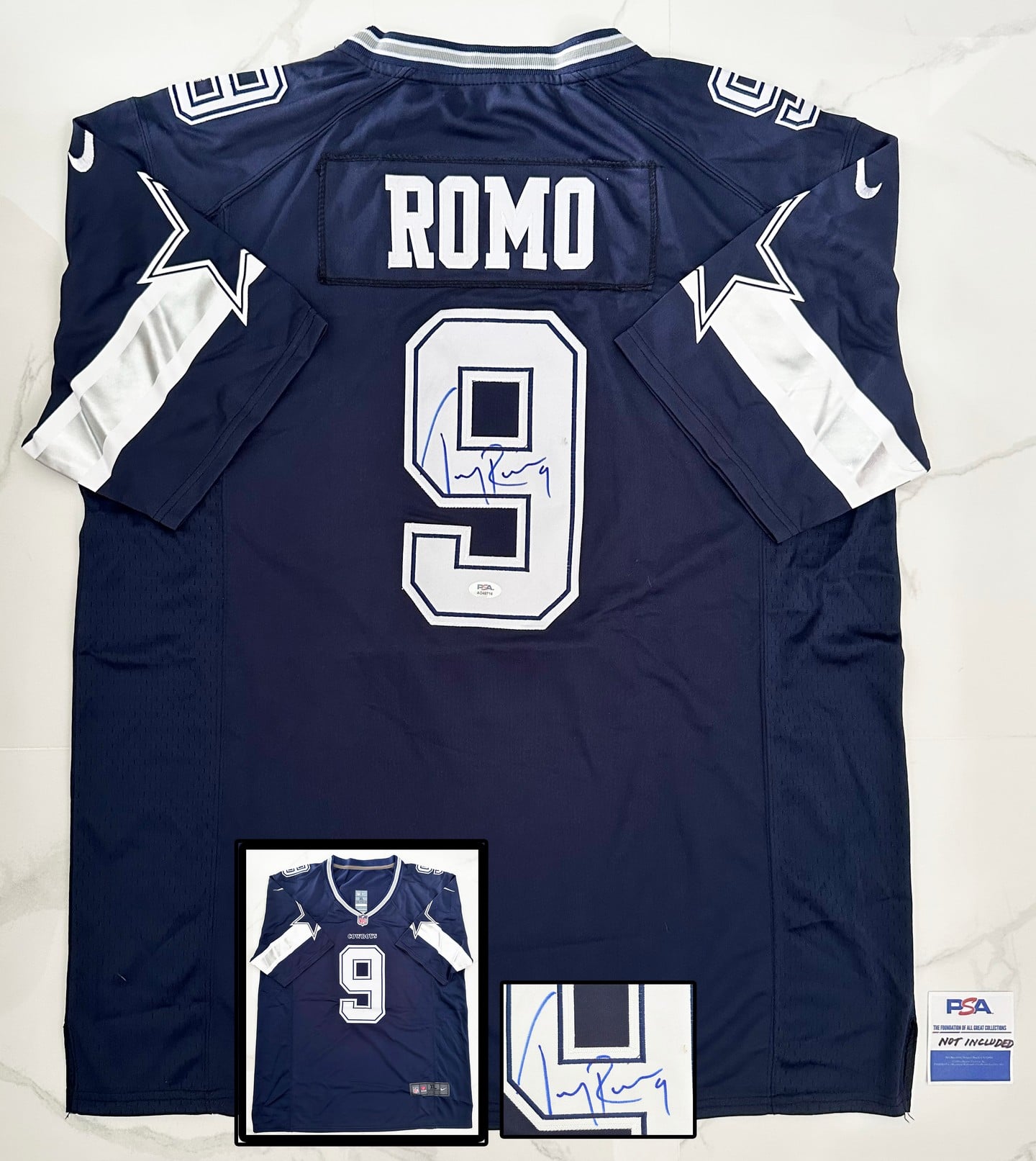 Tony Romo Signed Jersey Dallas Cowboys PSA/DNA 3