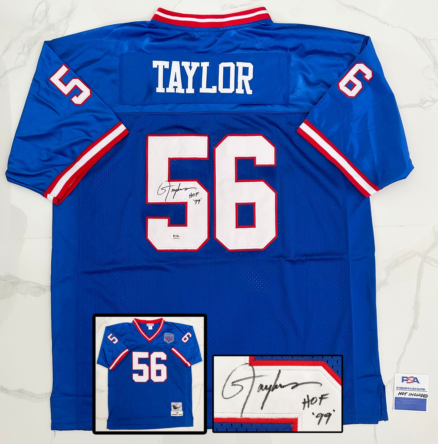 Lawrence Taylor Signed Jersey New York Giants PSA/DNA 1