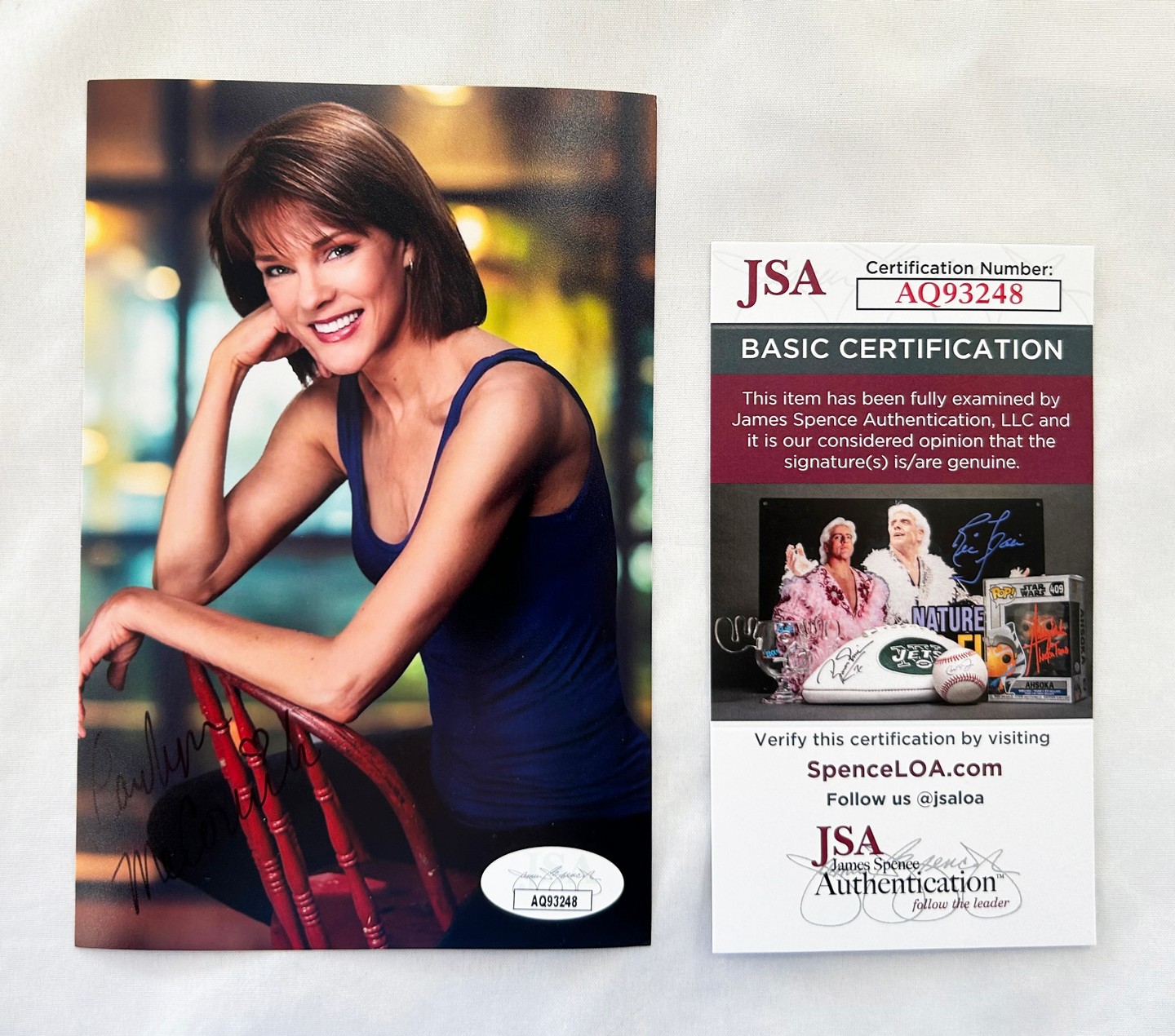 Carolyn McCormick Signed 4x6 Photo JSA 1