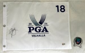 Xander Schauffele Signed 2024 PGA Championship Flag 12 Beckett BAS
