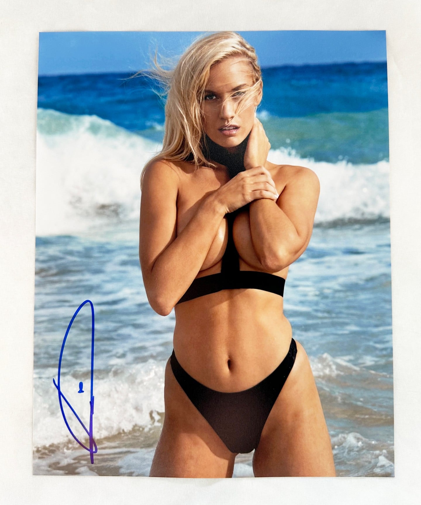 Paige Spiranac Signed 8x10 Photo SI Swim 5
