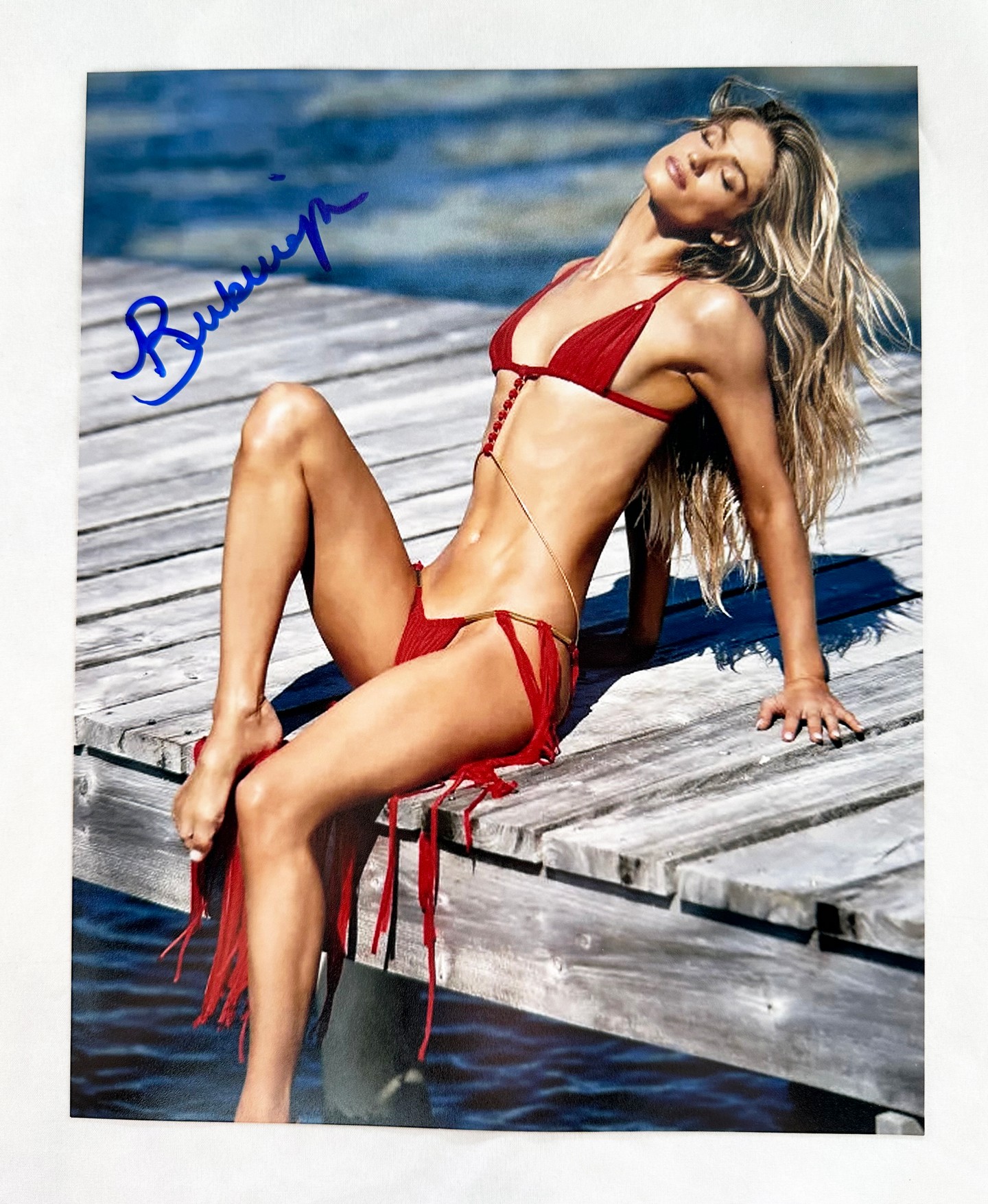 Berkeley Wright Signed 8x10 Photo SI Swim 7