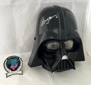 Hayden Christensen Signed Mask Anakin Darth Vader Beckett BAS 3