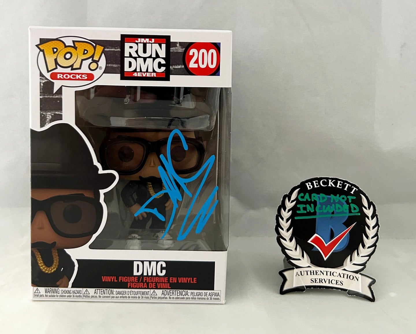 DMC Darryl McDaniels Signed Funko Run DMC Beckett BAS