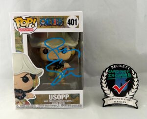 Sonny Strait Signed Funko Pop Usopp One Piece Beckett BAS