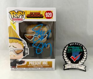 Sonny Strait Signed Funko Pop Present Mic My Hero Academia Beckett BAS
