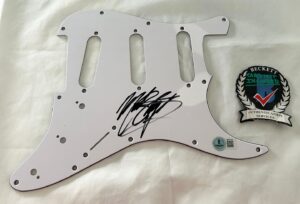Mark Slaughter Signed Electric Pickguard Beckett BAS 1