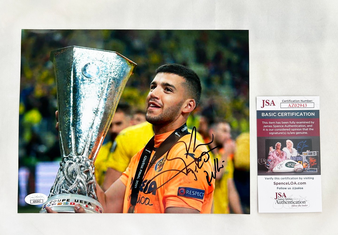 Geronimo Rulli Signed 8x10 Photo Argentina JSA 1
