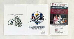 Robert MacIntyre Signed 2023 Ryder Cup Scorecard JSA