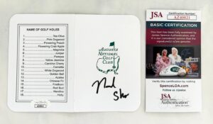 Neal Shipley Signed Masters Scorecard 2024 Low Amateur Champion JSA
